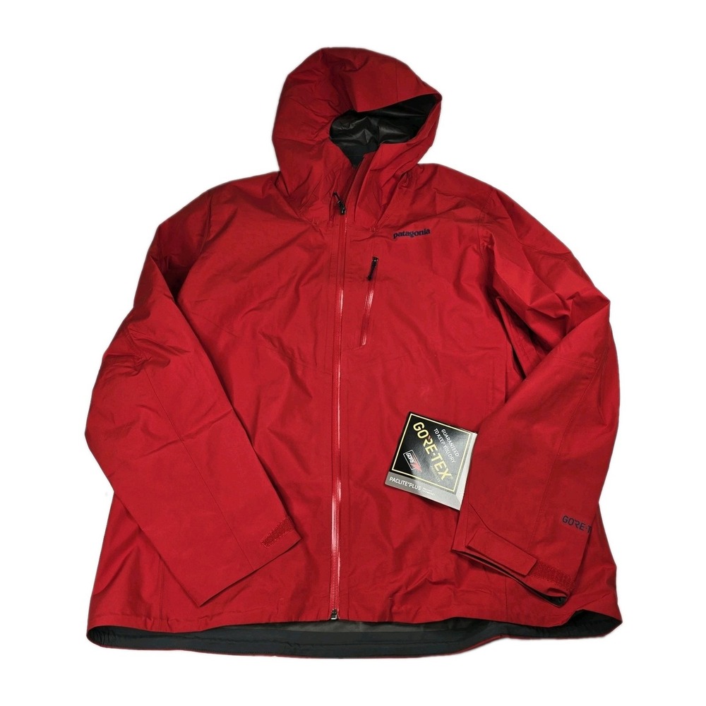 Patagonia Calcite Jacket Mens XL Red GORE-TEX Paclite Plus Hooded Waterproof